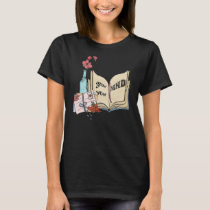 Bauen Sie Ihre Gedanken floralen Bookworm Book Rea T-Shirt