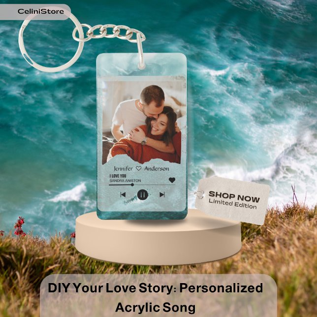 BAUEN SIE IHRE Liebe-Geschichte: Personalisierter  Schlüsselanhänger (DIY Your Love Story: Personalized Acrylic Song)