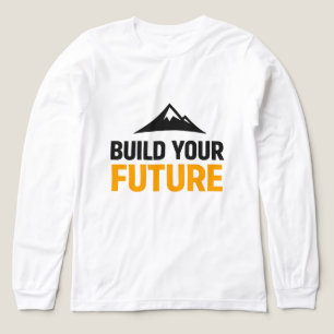 Bauen Sie Ihre Zukunft Minimalistische Motivierend Tri-Blend Shirt