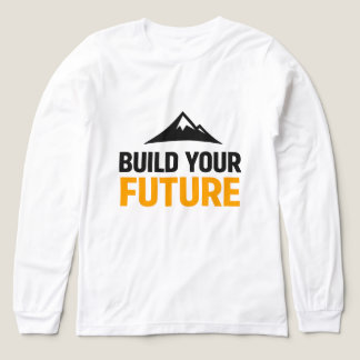 Bauen Sie Ihre Zukunft Minimalistische Motivierend Tri-Blend Shirt