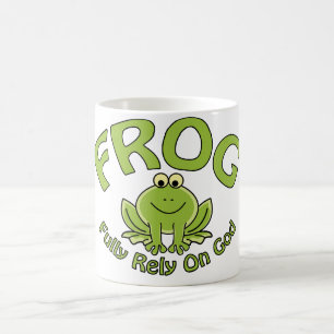 Bauen Sie völlig auf Gott Tasse