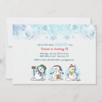 Bauen wir eine Snowman-Einladung auf
