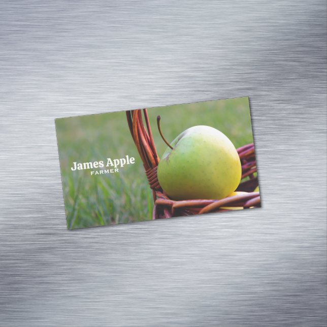 Bauer, Äpfel Magnetische Visitenkarte (Beispiel)
