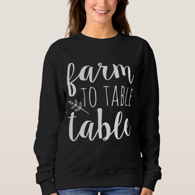 Bauer auf dem Lebensmittelmarkt Sweatshirt (Vorderseite)