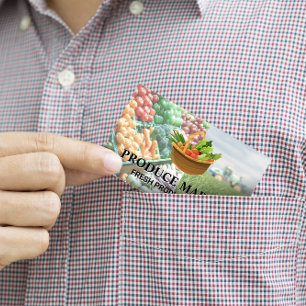 Bauer auf Zugmaschine   Lebensmitteleinzelhandel P Visitenkarte