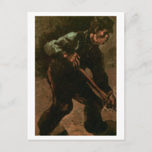Bauer beim Graben, Vincent van Gogh Postkarte