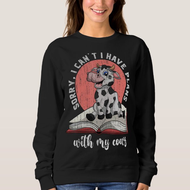Bauer Buchwürmer Niedliches Zuchttierbuch Sweatshirt (Vorderseite)