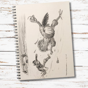 Bauer Chasing Turkey - William Walker Notizblock