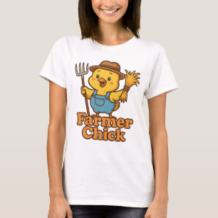 Bauer Chick - Niedlich Country Spaß T-Shirt
