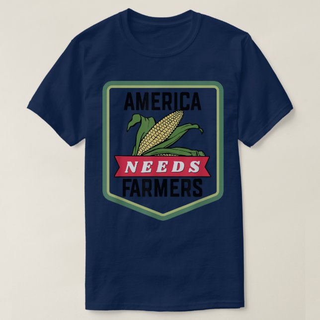 Bauer Corn America braucht Bauer T-Shirt (Design vorne)