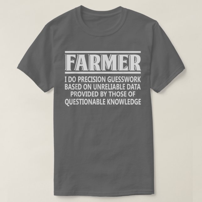 Bauer Definition Funny Farms Geschenk  T-Shirt (Design vorne)