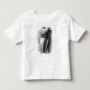 Bauer, der seine Sense für schärft Kleinkind T-shirt