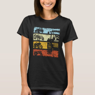 Bauer der Zugmaschine für die Landwirtschaft T-Shirt