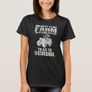 Bauer, der zum Bauernhof Geboren ist, gezwungen, z T-Shirt