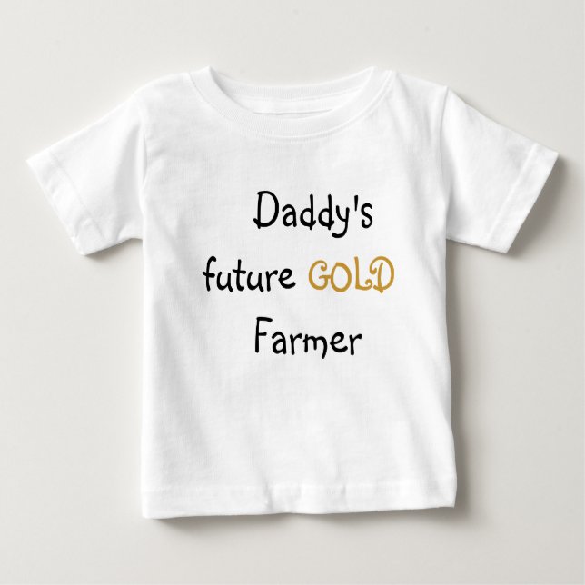 Bauer des Vatis Gold Baby T-shirt (Vorderseite)