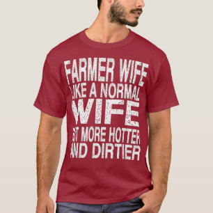 Bauer Ehefrau Shirt für Frauen - Vintage Landwirt