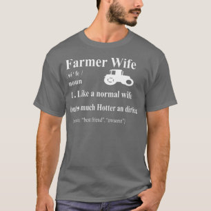 Bauer Ehefrau Shirt für Frauen - Vintage Landwirt