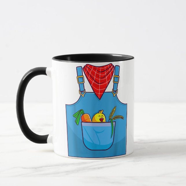 Bauer Einfache Niedliche Farm Tasse (Links)