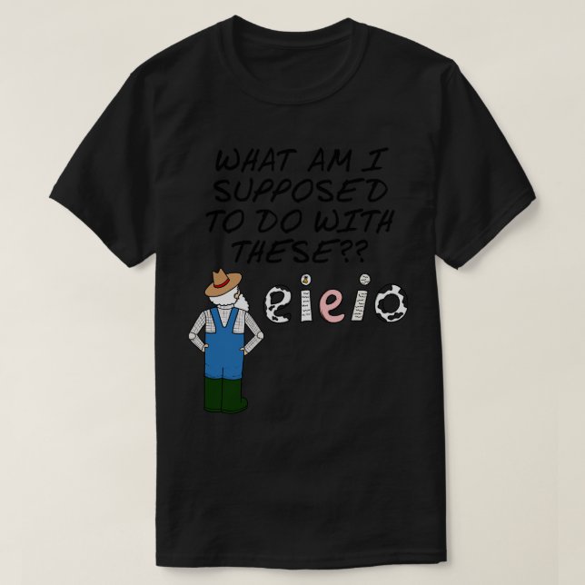 Bauer EIO Landwirtschaft Sarcasm Funny T-Shirt (Design vorne)