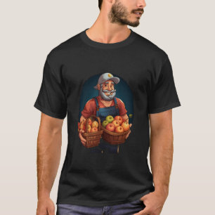 Bauer Ernte Gemüseobst Ernte Landwirtschaft T-Shirt