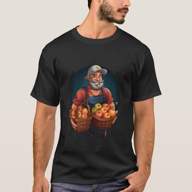 Bauer Ernte Gemüseobst Ernte Landwirtschaft T-Shirt (Vorderseite)