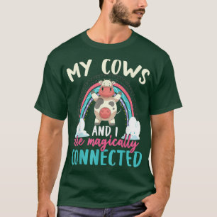 Bauer Farmkühe Lover Funny Rainbow Niedlich Co T-Shirt