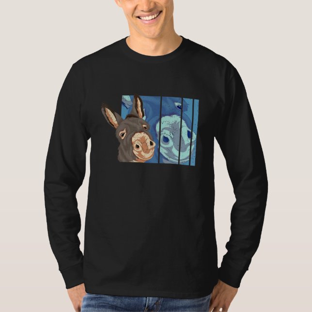 Bauer Farmtier Donkey T-Shirt (Vorderseite)