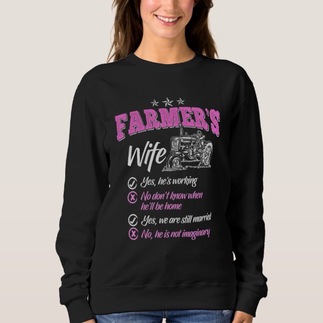 Bauer Frauen Ehefrau eines Bauern Rancher _4 Sweatshirt (Vorderseite)
