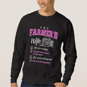 Bauer Frauen Ehefrau eines Bauern Rancher _4 Sweatshirt