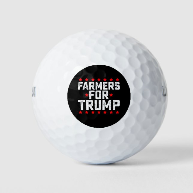 Bauer für die Präsidentschaftswahl von Trump Vinta Golfball (Vorderseite)