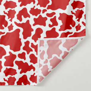 Bauer für die Verliebung von Kühen in der Rotfarbe Wandteppich