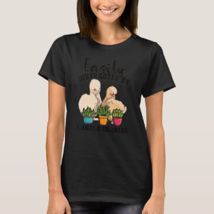 Bauer Gärtnern Garten Hahn Bauernhof Silkie Huhn T-Shirt