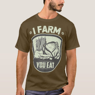 Bauer Gemüse I Farm Sie essen T-Shirt
