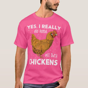 Bauer Hühner Lover Funny Farm Animal Chicken T-Shirt