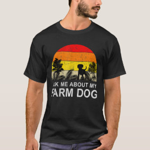 Bauer Hund Australian Heeler Cattle Dog Farme T-Shirt