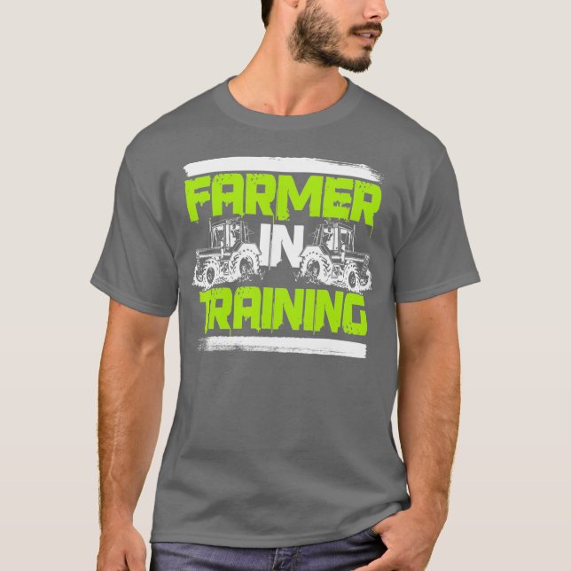 Bauer in der Ausbildung Funny Rancher Landwirtscha T-Shirt (Vorderseite)