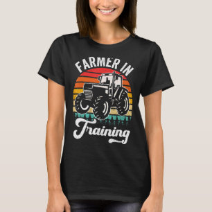 Bauer in der Ausbildung von rückwärts geneigten Zu T-Shirt