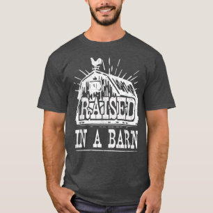 Bauer in einem Stall Funny Farm Family Match aufge T-Shirt