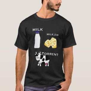 Bauer Informatikstudent Verwaltungs Kuh Käse M T-Shirt