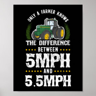 Bauer kennt den Differenzial Mph Life Traktor Poster