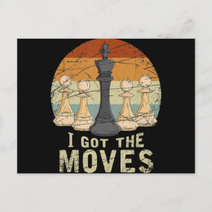 Bauer König Schachfigur Schachfiguren Geschenk Sch Postkarte