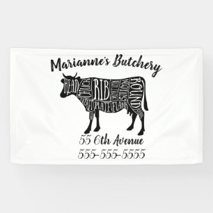 Bauer Kuhfleisch Fleischstücke Fleisch von Fleisch Banner