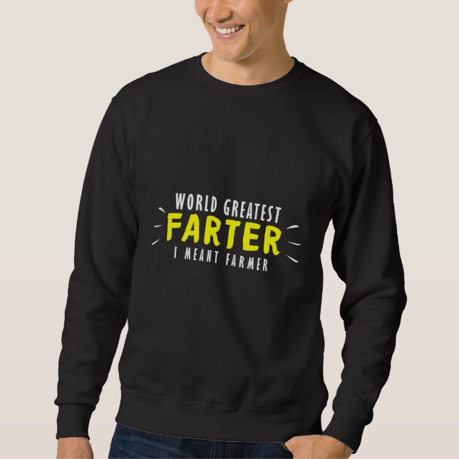 Bauer Landtiere Weltbest Farter Rancher Sweatshirt (Vorderseite)