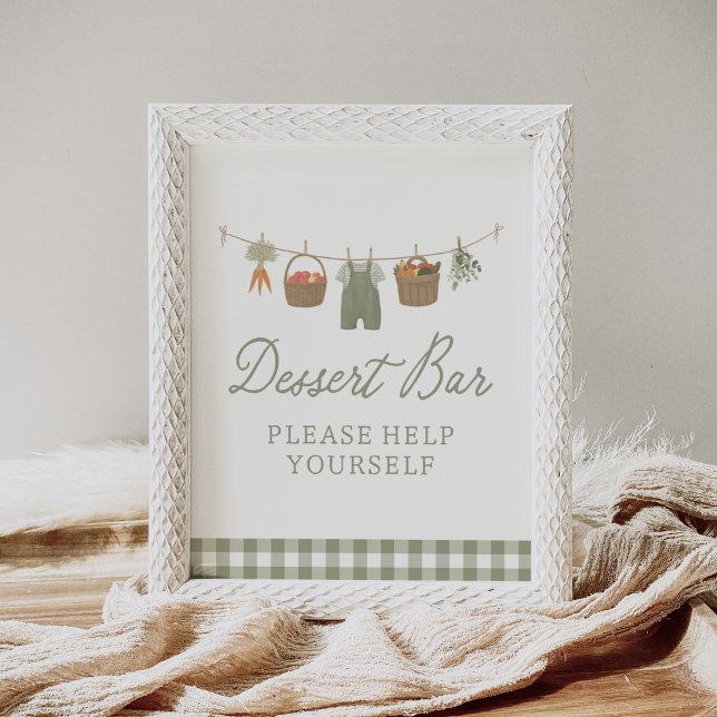 Bauer Market Baby Dusche Dessert Bar Sign Poster (Von Creator hochgeladen)