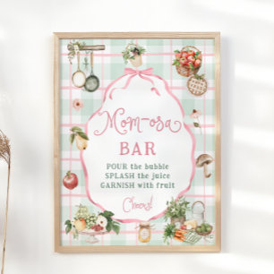 Bauer Market Baby Dusche Mama-osa Bar Poster
