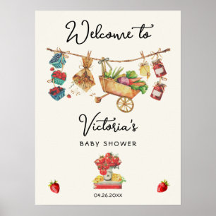 Bauer Market Baby Dusche Wäscheleine Poster