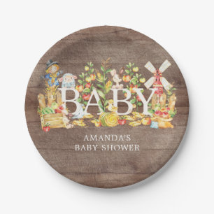 Bauer Market Baby Shower 7" Platten Pappteller