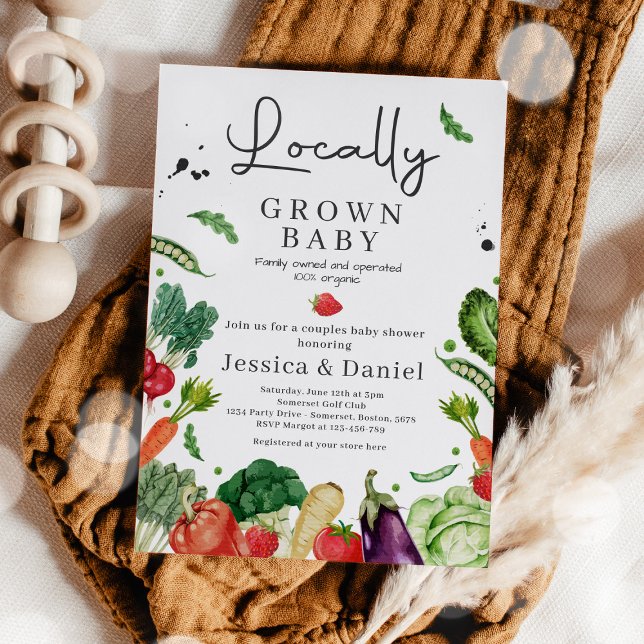 Bauer Market Baby Shower Vor-Ort Grown Baby Einladung (Von Creator hochgeladen)