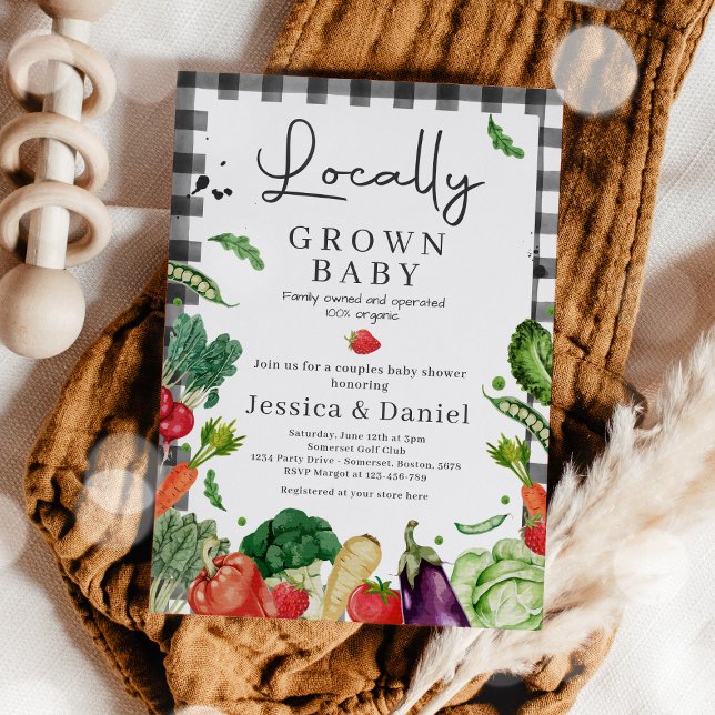 Bauer Market Baby Shower Vor-Ort Grown Baby Einladung (Von Creator hochgeladen)
