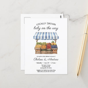 Bauer Market Baby Shower Vor-Ort Grown Baby Postkarte